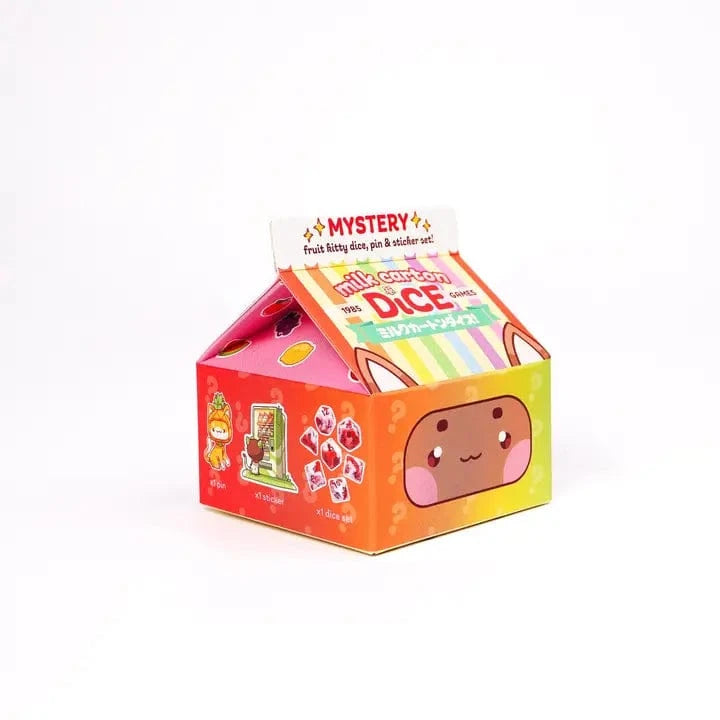 1985 Games Dice > Other Dice Milk Carton Mystery Dice 12 Pack Different Fruit Kawaii Cats 850057672374 85G-2014