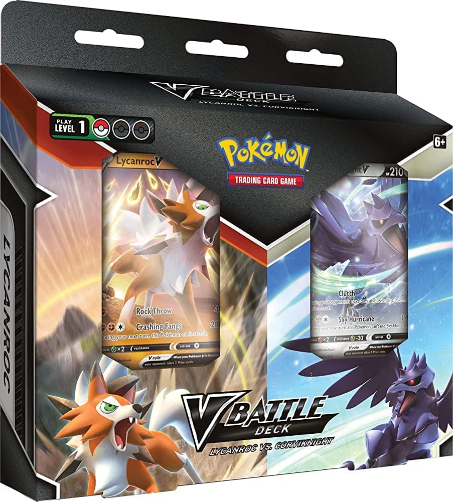 --- Trading Card Games > Pokemon Pokemon: V Battle Deck Bundle - Lycanroc vs. Corviknight 820650809576 PUI 29080957