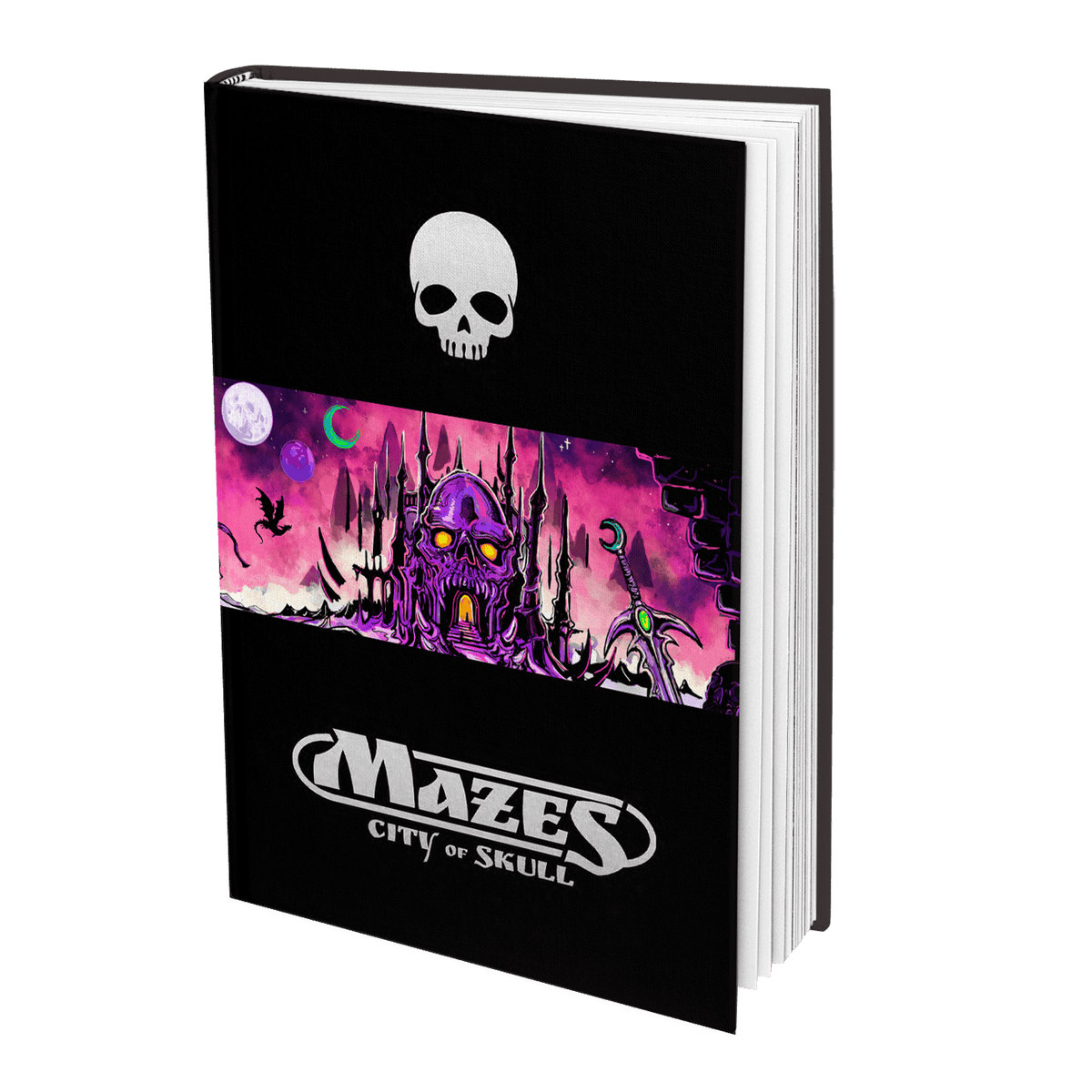 9th Level Games Books > RPG MAZES FANTASY ROLEPLAYING CITY OF SKULL SETTING BOOK 9781940621258 9LG1985
