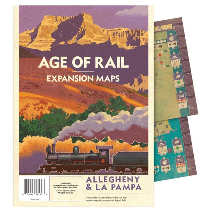 ACD Board Games > Accessories IRON RAIL: AGE OF RAIL EXPANSION MAPS 850045365363 CTGIR402