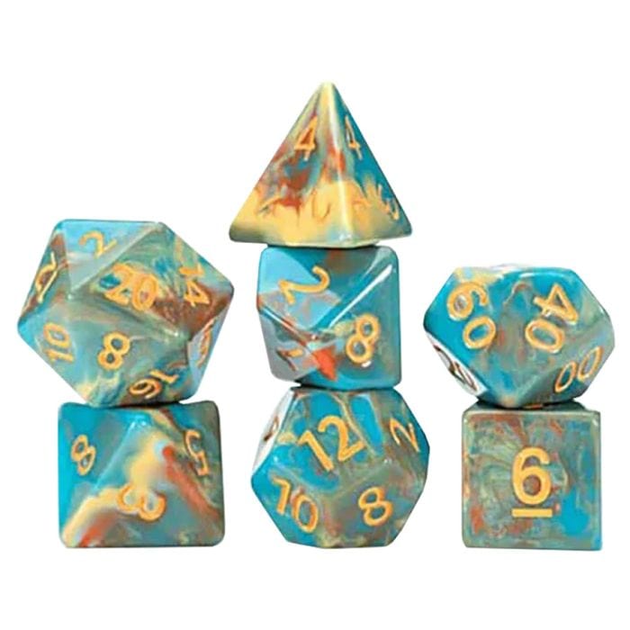 ACD Dice > Gate Keeper Games 7 SET VAN GOGH CUBE DICE - SELF PORTRAIT 786468918162 GKGVG2246