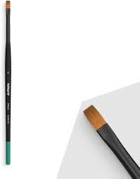 Vallejo Hobby Supplies > Brushes Vallejo: Effects Brush - Flat Rectangular Synthetic No. 4 8429551002349 VAL B04004