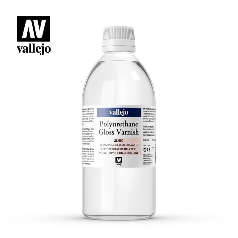 Vallejo Hobby Supplies > Paints Vallejo: Auxillary Products - Gloss Polyurethane Varnish 500ml 8429551286503 VAL 28650