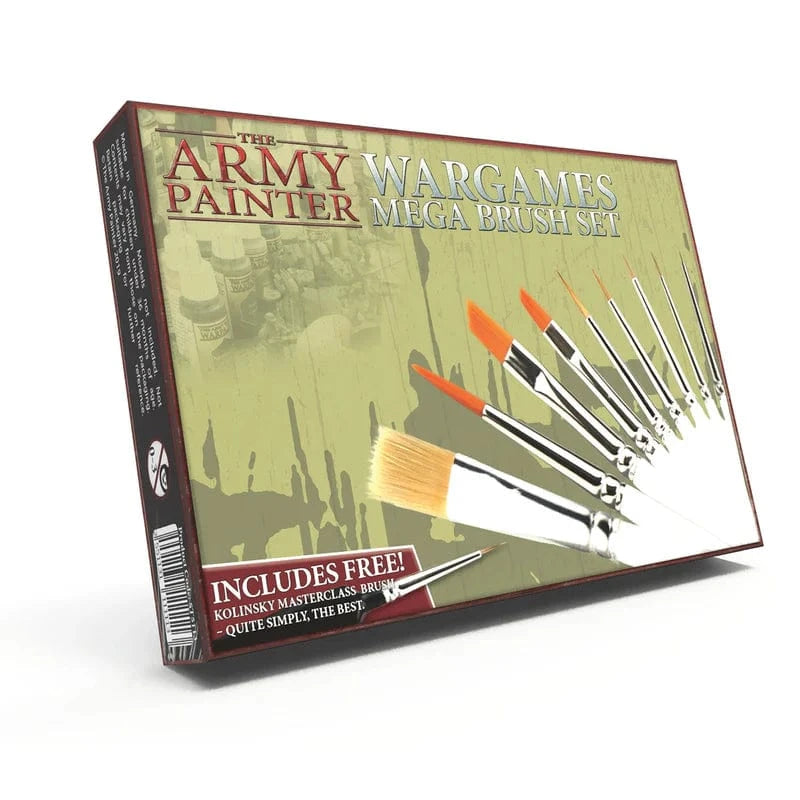 AGD Hobby Supplies > Brushes THE ARMY PAINTER: WARGAMES MEGA BRUSH SET 2551131111113 ST5113P