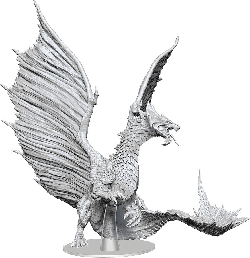 AGD Miniatures > WizKids Dungeons & Dragons: Nolzur's Marvelous Unpainted Miniatures - Adult Brass Dragon 634482906040 WZK 90604
