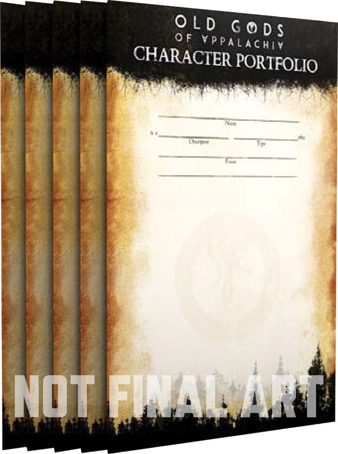 AGD Tabletop Games > Role-Playing Games Old Gods of Appalachia RPG: Character Portfolios 9781950568451 MKG 338