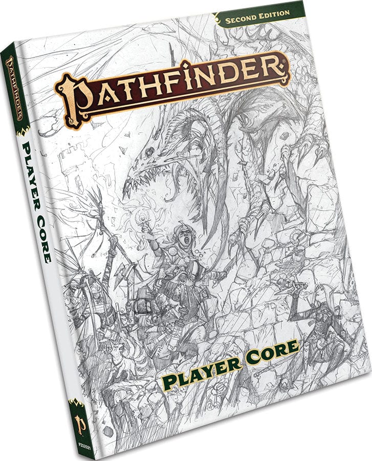 AGD Tabletop Games > Role-Playing Games Pathfinder RPG: Player Core Rulebook Hardcover (Sketch Cover Edition) (P2) 9781640785557 PZO 12001-SK