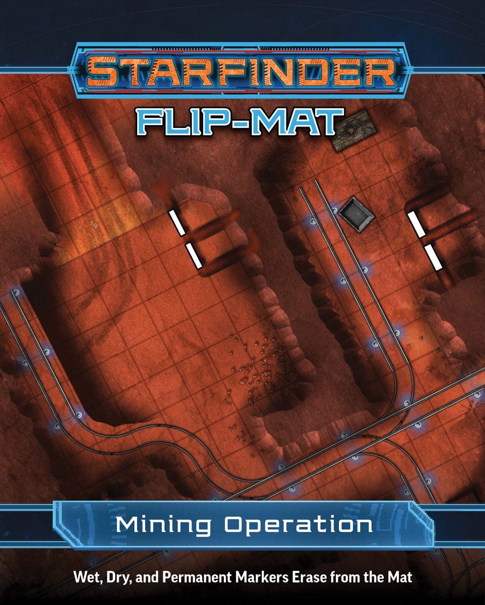 AGD Tabletop Games > Role-Playing Games Starfinder RPG: Flip-Mat - Mining Operation 9781640785373 PZO 7339