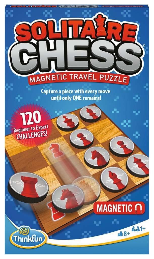 AGD Board Games > Small Box Games Solitaire Chess Magnetic Travel Puzzle 4005556765058 RVN 76505
