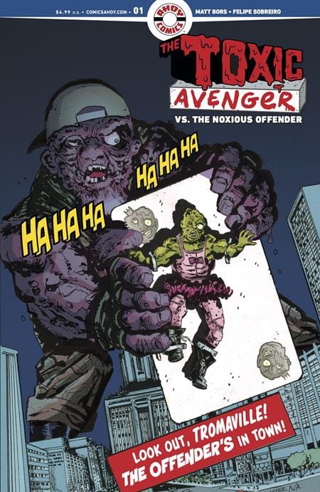 Ahoy Comics Comic Books TOXIC AVENGER VS THE NOXIOUS OFFENDER #1 (OF 5) CVR B 3 COPY GREG SCOTT CLASSIC COVERS HOMAGE UNLOCK VAR (MR) (Release Date: 10/07/2026) 85647000848600121 0826AH0614