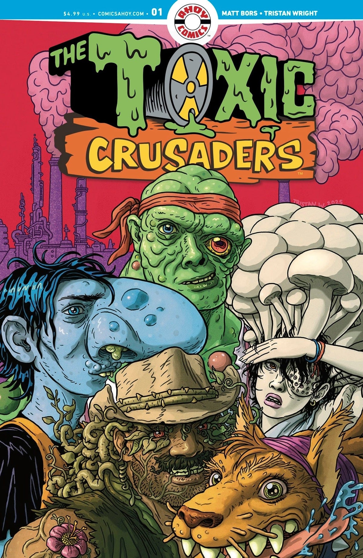 Ahoy Comics Comic Books TOXIC CRUSADERS #1 (OF 5) CVR A TRISTAN WRIGHT (MR) 85647000843100111 0725AH493