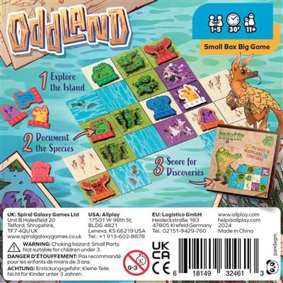 Allplay Board Games > Small Box Games Oddland 618149324613 GME-ODD