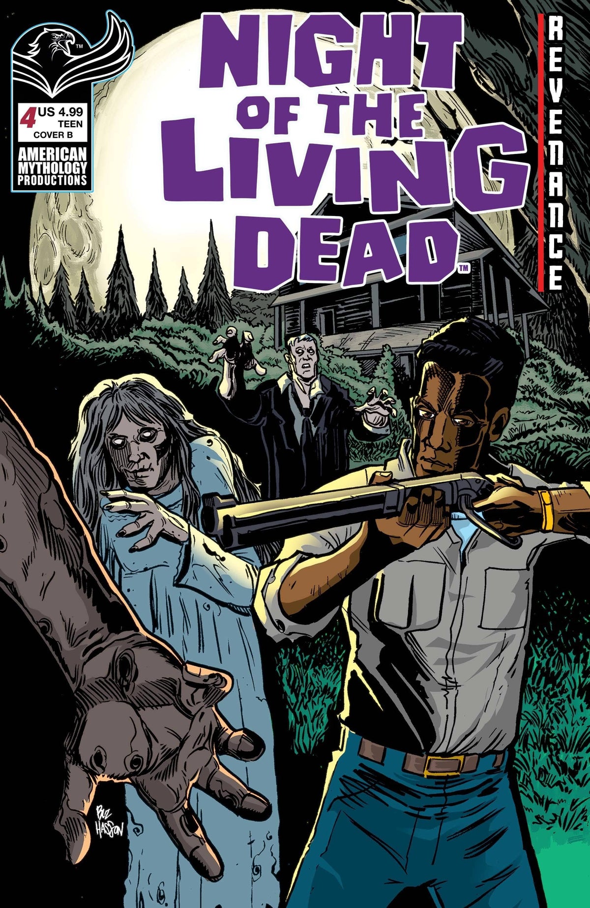AMERICAN MYTHOLOGY PRODUCTIONS Comic Books NIGHT OF THE LIVING DEAD REVENANCE #4 CVR B HASSON (O/A) 85609100673100421 FEB241178
