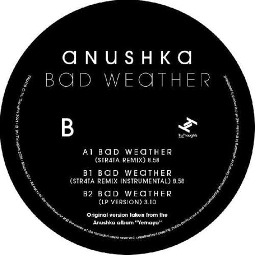 Anushka Music > Vinyl Records Anushka - Bad Weather / Str4Ta Remix 5060609664602 TRUT419.1