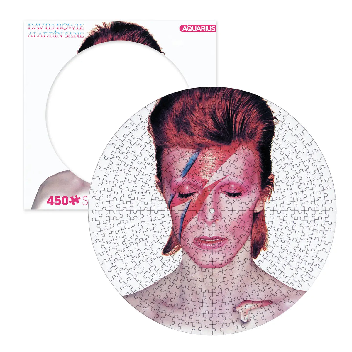 AQUARIUS, GAMAGO, ICUP, & ROCK SAWS by NMR Brands Puzzles > Jigsaw Puzzles David Bowie - Aladdin Sane (450 Piece Picture Disc Jigsaw Puzzle) 840391152694 ALBM-009