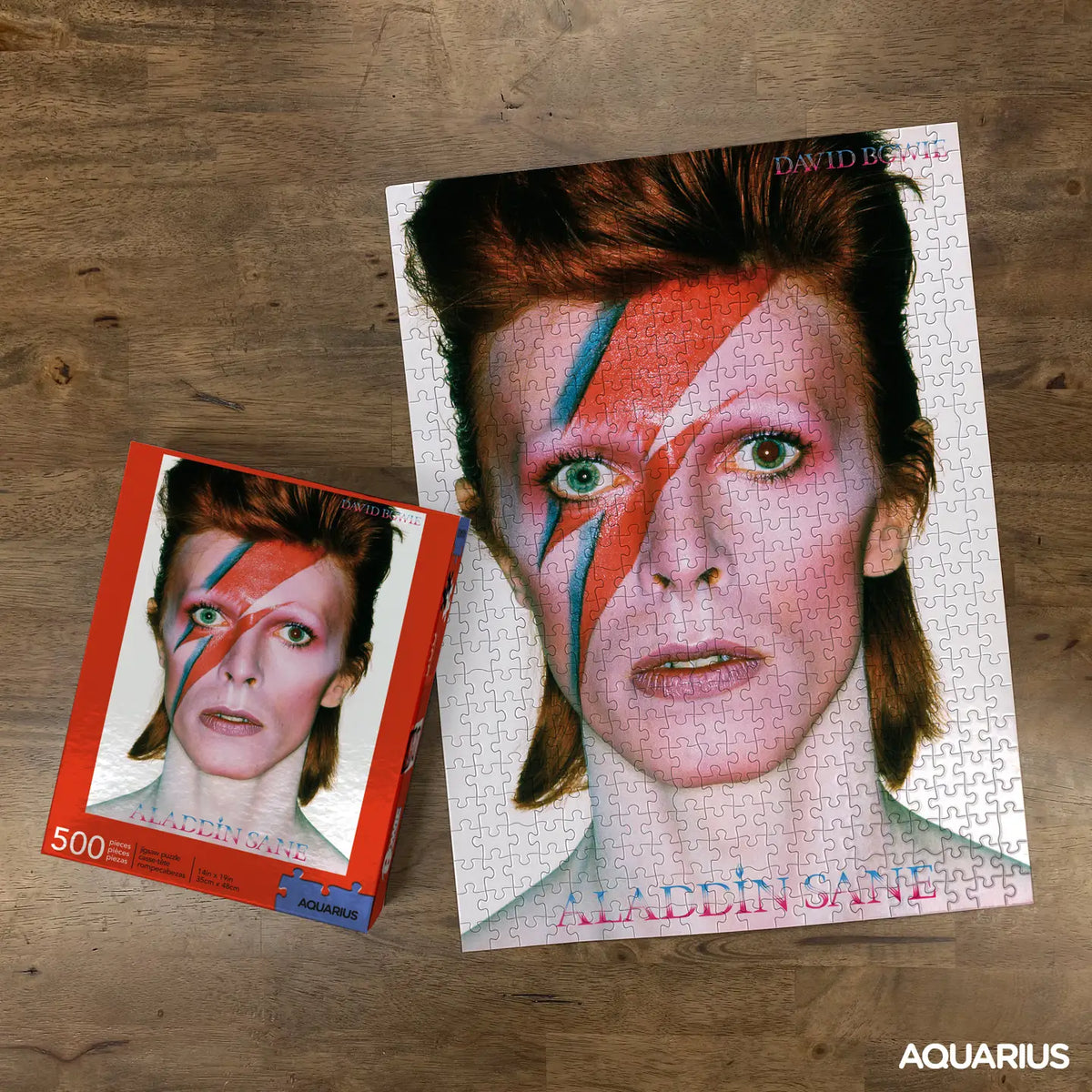 AQUARIUS, GAMAGO, ICUP, & ROCK SAWS by NMR Brands Puzzles > Jigsaw Puzzles David Bowie - Aladdin Sane (500 Piece Jigsaw Puzzle) 840391148550 62198