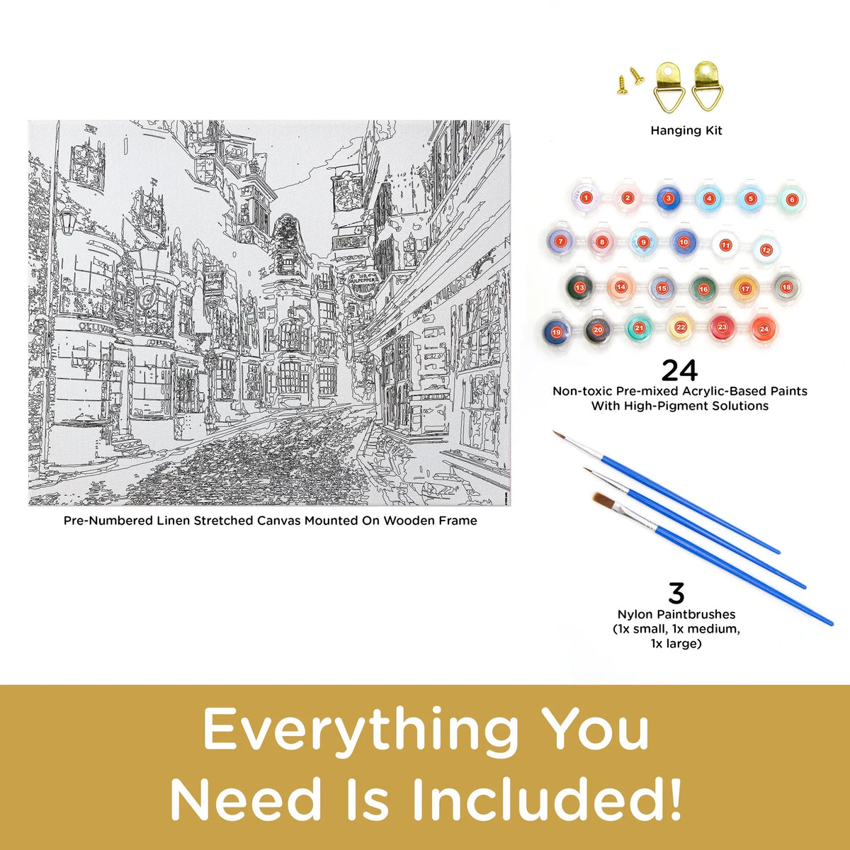 Aquarius Hobby Supplies > Other Hobby Supplies Art By Numbers: Harry Potter - Diagon Alley 840391175778 88039