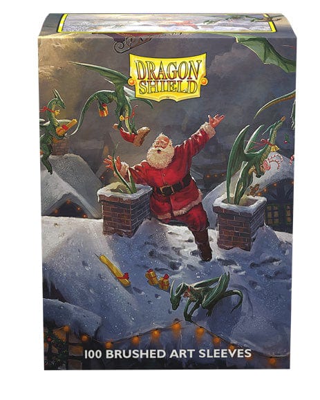 Dragon Shield Sleeves: Brushed - Christmas Dragon 2022 (100