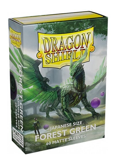 Arcane Tinmen Game Supplies > Card Sleeves Dragon Shield: Japanese Matte Sleeves 60ct - Forest Green 5706569111564 ATM 11156