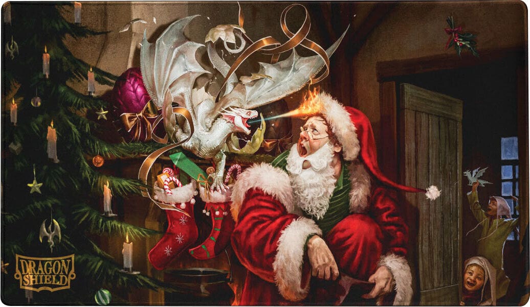 Arcane Tinmen Game Supplies > Playmats Dragon Shield: Playmat - Christmas Dragon 2021 5706569225667 ATM 22566