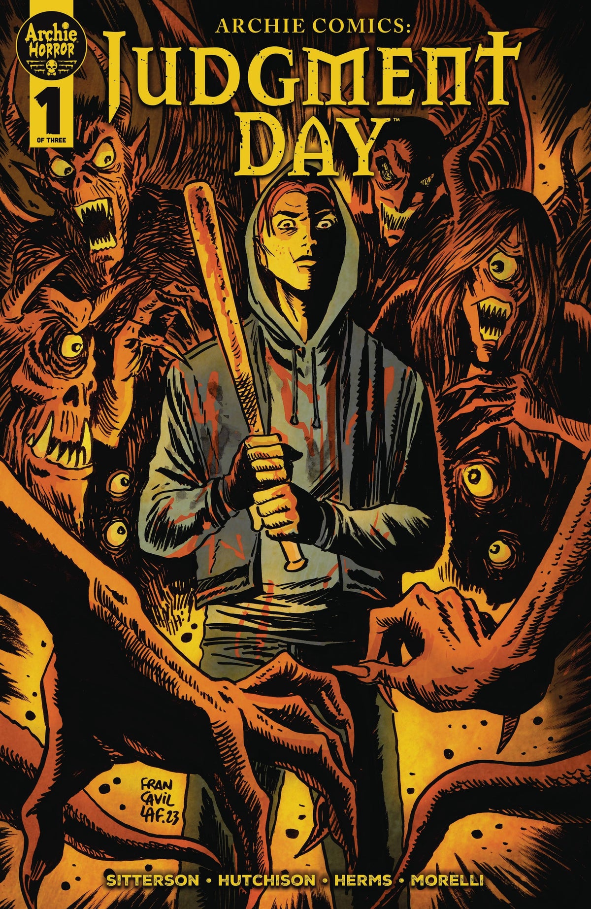 ARCHIE COMIC PUBLICATIONS Comic Books ARCHIE COMICS JUDGMENT DAY #1 (OF 3) CVR B FRANCESCO FRANCAV 76281653964700121 MAR241045