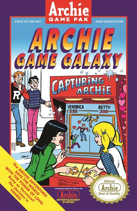 Archie Comics Publications Comic Books ARCHIE COMICS 85TH ANNIVERSARY PRESENTS ARCHIE GAME GALAXY #1 (ONE SHOT) CVR B STAN GOLDBERG BOX ART VAR 76281628377900121 0226AC0530
