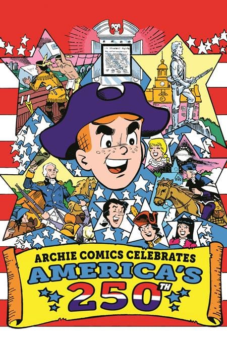 Archie Comics Publications Comic Books ARCHIE COMICS CELEBRATES AMERICAS 250TH (ONE SHOT) CVR B STAN GOLDBERG LIFE WITH ARCHIE RETRO FULL ART VAR 76281622250100121 0526AC0546