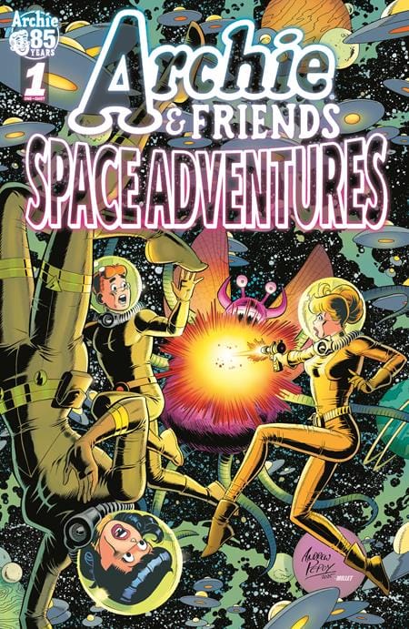 Archie Comics Publications Comic Books ARCHIE & FRIENDS #20 SPACE ADVENTURES CVR B ANDREW PEPOY JASON MILLET VAR 76281623772700121 1225AC0475