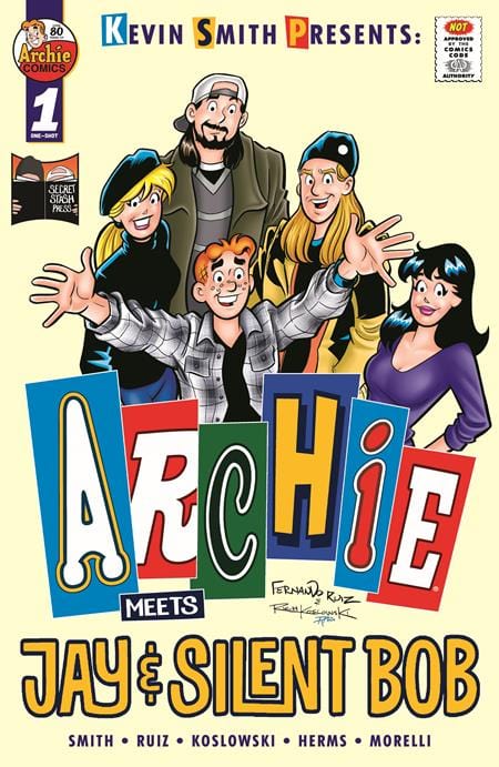 Archie Comics Publications Comic Books ARCHIE MEETS JAY AND SILENT BOB #1 (ONE SHOT) CVR A FERNANDO RUIZ (MR) 76281676484100111 0525AC492