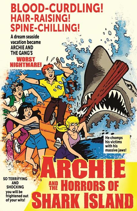 Archie Comics Publications Comic Books ARCHIES TV LAUGH OUT #79 FACSIMILE EDITION CVR B STAN GOLDBERG JAWS PARODY MOVIE POSTER VAR 76281628856900121 0326AC0458