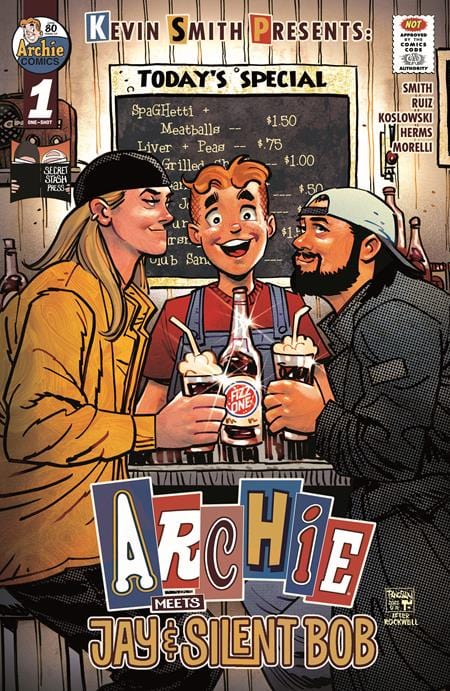 Archie Comics Publications Comic Books > Incentives ARCHIE MEETS JAY AND SILENT BOB #1 (ONE SHOT) CVR G INC 1:10 DAN PANOSIAN VAR (MR) 76281676484100171 0525AC498