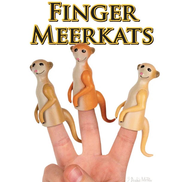 Archie McPhee Toys > Other Toys Archie McPhee: Finger Puppet - Finger Meerkats 739048129779 12977