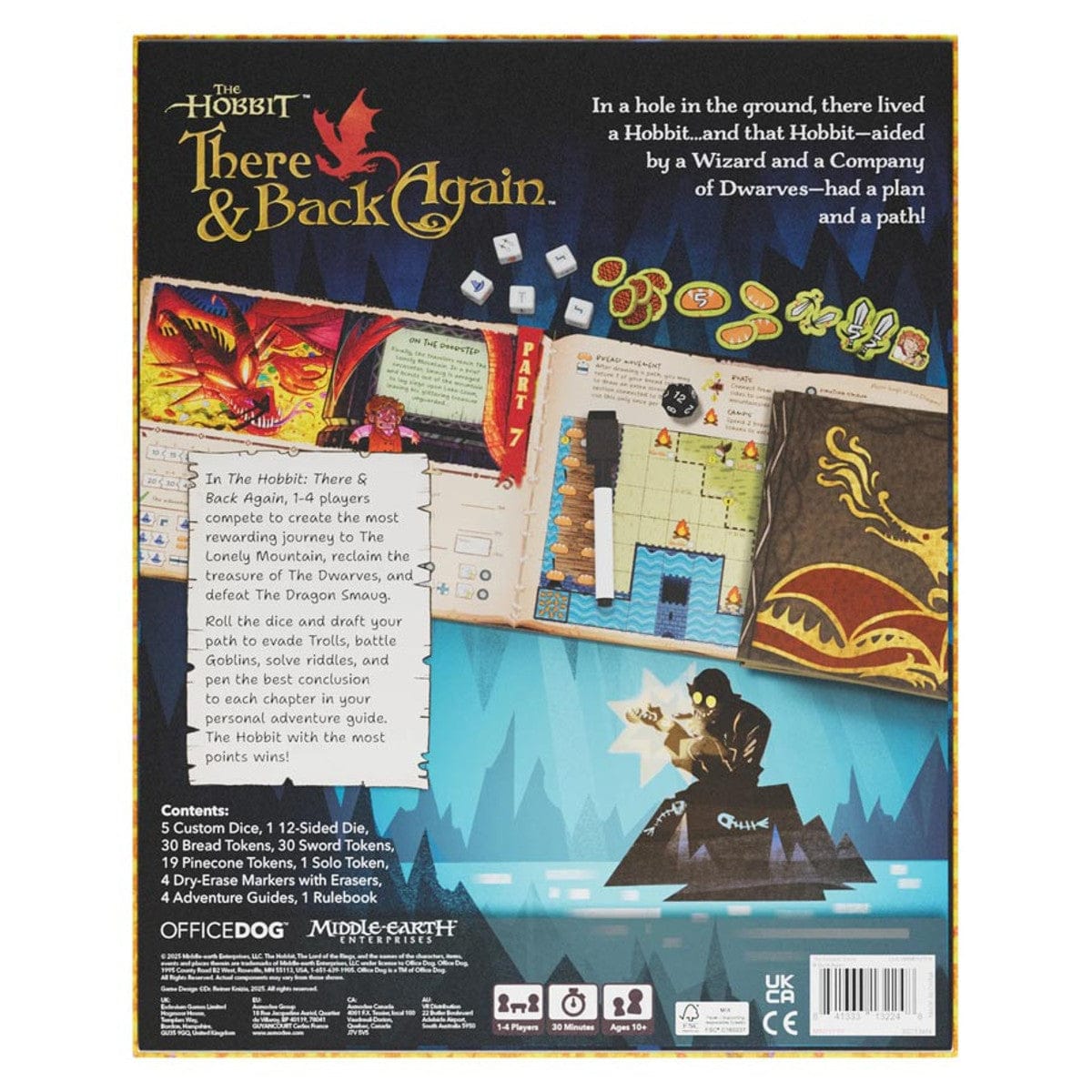 Asmodee Board Games The Hobbit: There and Back Again 841333132248 ASMODGRWM0101