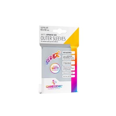 Gamegenic - OUTER SLEEVES MATTE JAPANESE SIZE Gamegenic - OUTER SLEEVES MATTE JAPANESE SIZE