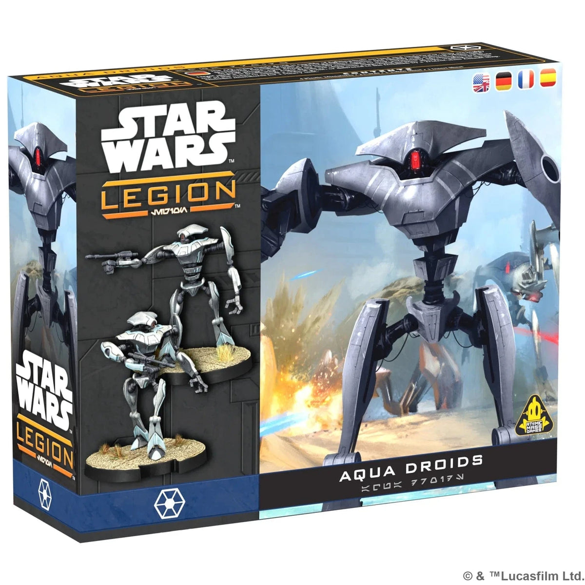 Asmodee Miniatures > Other Miniatures STAR WARS: LEGION - AQUA DROI UNIT MINIATURES EXPANSION PACK 841333129026 SWQ136