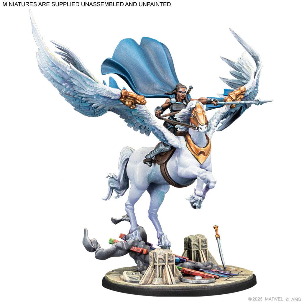 Atomic Mass Games Tabletop Games > Miniature Games > Expansions Marvel: Crisis Protocol – Valkyrie on Elendil & Warriors Three 841333112943 CP94
