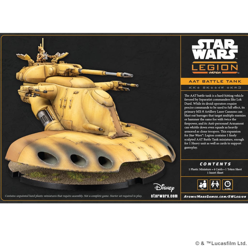 Atomic Mass Games Tabletop Games > Miniature Games > Expansions Star Wars: Legion - AAT Battle Tank 841333134976 SWQ33