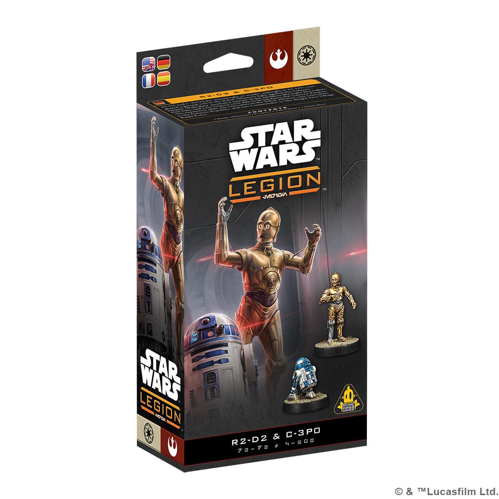 Atomic Mass Games Tabletop Games > Miniature Games Star Wars: Legion - R2D2 & C-3PO 841333134907 SWQ142