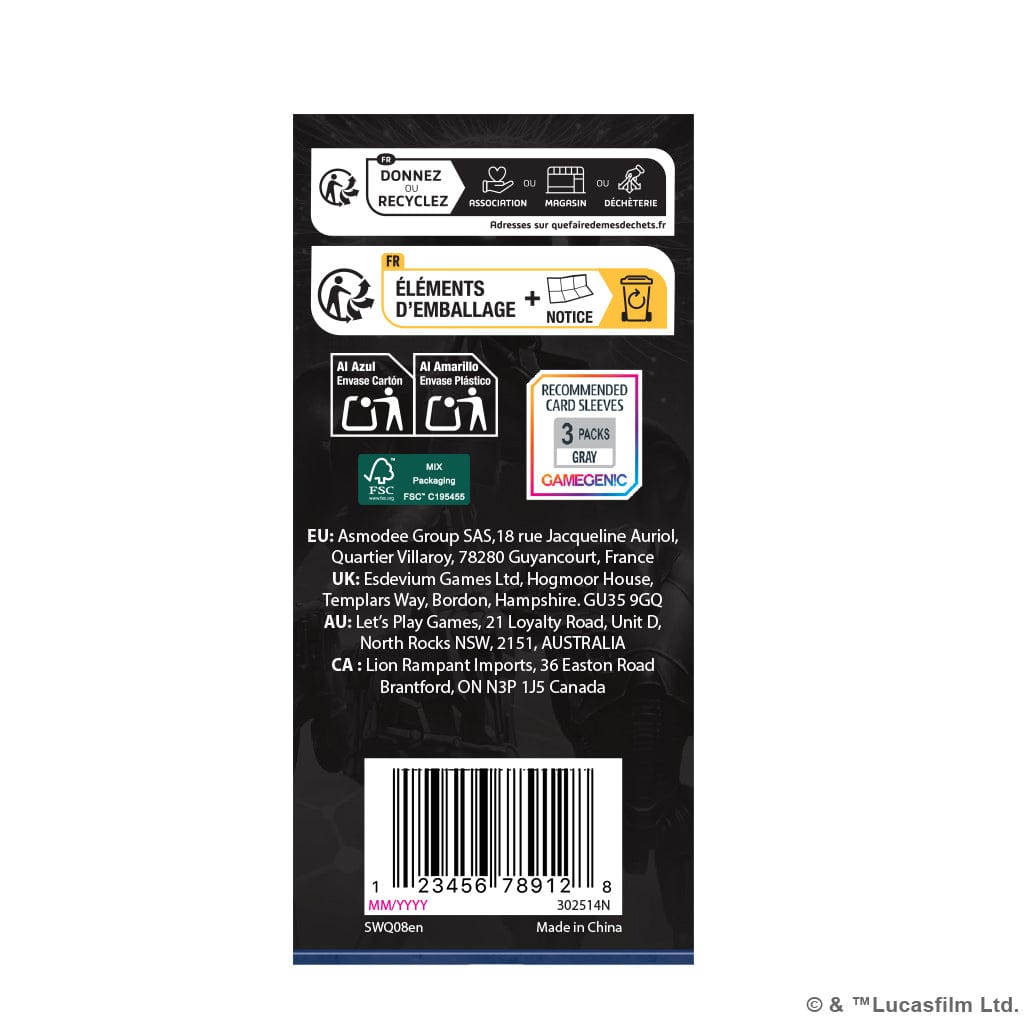 Atomic Mass Games Tabletop Games > Role-Playing Games > Star Wars Star Wars: Legion - Separatist Alliance Card Pack 841333132057 SWQ08EN