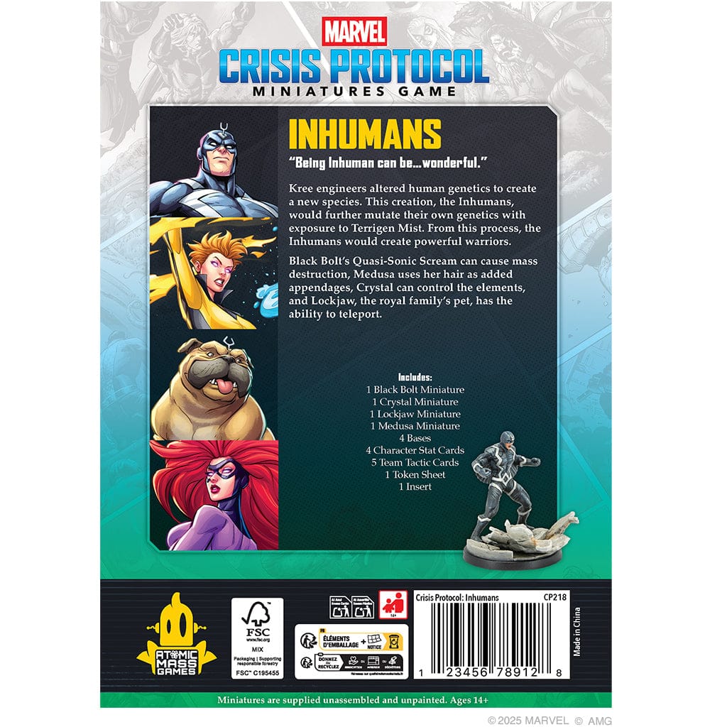 Atomic Mass Games Toys > Action Figures > Other Action Figures Marvel: Crisis Protocol – Inhumans Affiliation Pack 841333130572 CP218