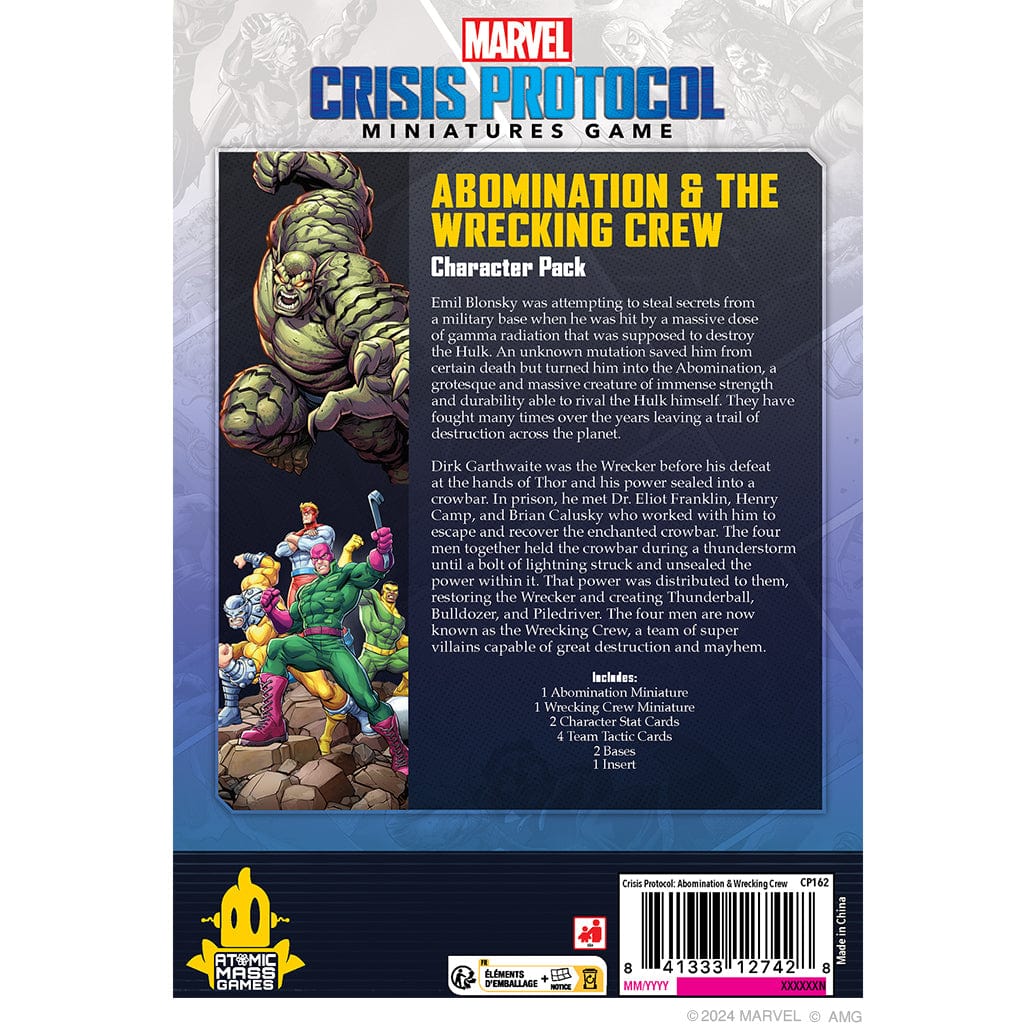 Atomic Mass Games Toys > Statues > Other Statues Marvel: Crisis Protocol - Abomination & Wrecking Crew 841333127428 CP162