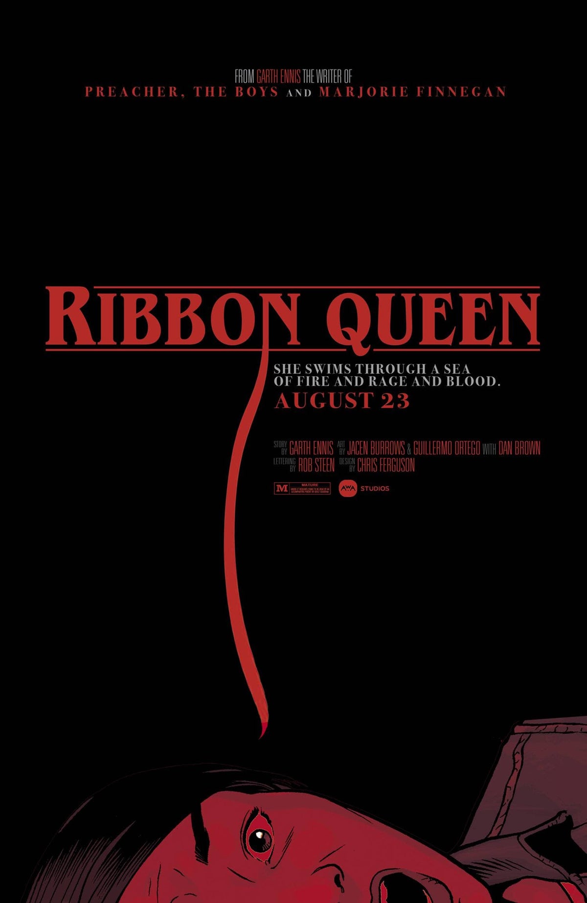 AWA Comic Books THE RIBBON QUEEN #2 (OF 8) CVR C HORROR HOMAGE (MR) 85001385460800231 JUN231649