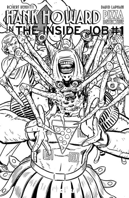 BAD IDEA Comic Books HANK HOWARD, PIZZA DETECTIVE THE INSIDE JOB #1 (ONE SHOT) CVR E DAVID LAPHAM CARPENTER HOMAGE VAR 85001727747201051 0526BD0600