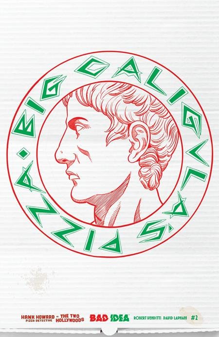 BAD IDEA Comic Books HANK HOWARD PIZZA DETECTIVE THE TWO HOLLYWOODS #2 (OF 2) CVR C DAVID LAPHAM PIZZA BOX DESIGN VAR 85001727737300231 1225BD0484