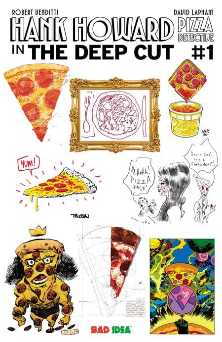 BAD IDEA Comic Books > Incentives HANK HOWARD PIZZA DETECTIVE THE DEEP CUT #1 (ONE SHOT) CVR J INC 1:250 RYAN SOOK JESSE LONERGAN EXTRA LARGE PIE VAR (Release Date: 12/02/2026) 85001727758801101 1026BD0564