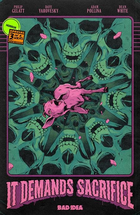 BAD IDEA Comic Books > Incentives IT DEMANDS SACRIFICE #3 (OF 4) CVR D INC 1:20 FLOPS RETRO VAR (Release Date: 12/16/2026) 85001727754003041 1026BD0568
