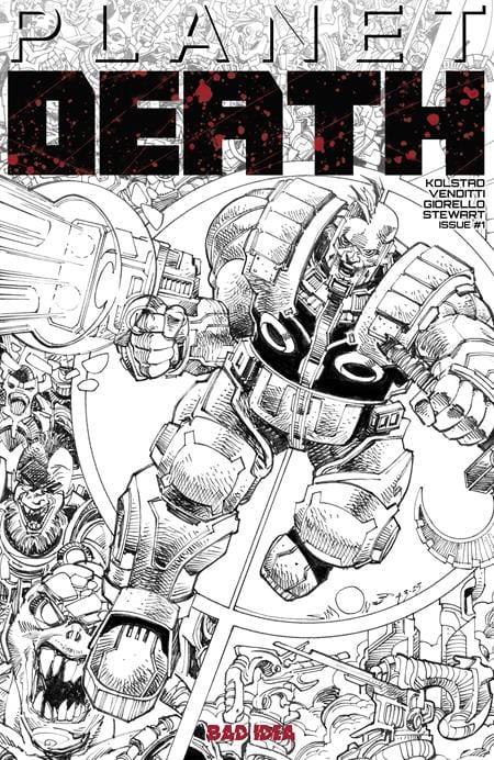 BAD IDEA Comic Books > Incentives PLANET DEATH #1 (OF 4) CVR F INC 1:100 WALTER SIMONSON VAR 85001727729800161 0525BD517