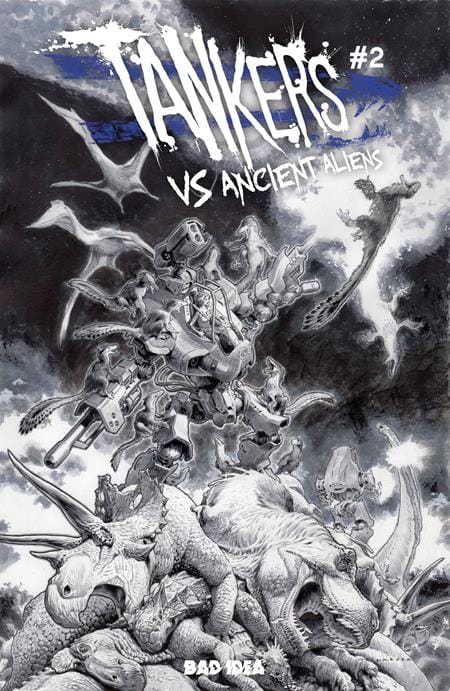 BAD IDEA Comic Books > Incentives TANKERS VS ANCIENT ALIENS #2 (OF 4) CVR E INC 1: 50 LEWIS LAROSA BW VAR 85001727745802051 0526BD0614