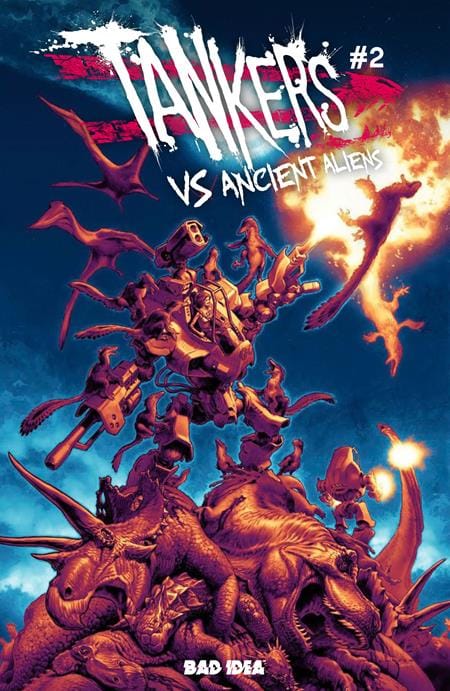 BAD IDEA Comic Books TANKERS VS ANCIENT ALIENS #2 (OF 4) CVR B LEWIS LAROSA VAR 85001727745802021 0526BD0611
