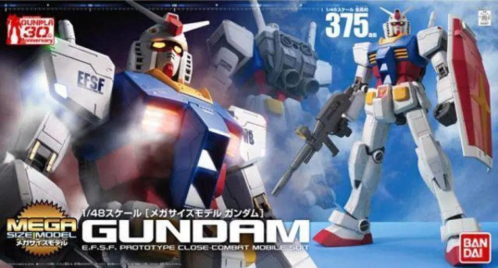 Bandai Model Kits > Gundams Bandai: Gundam - RX-78-2 Gundam 1:48 Mega Size 4573102588906 BAN 2087016